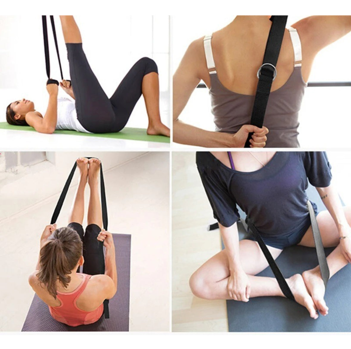 Cinturón de yoga para estiramientos