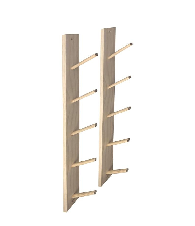 Soporte de Pared para 5 Mats de Yoga - Rack Yoga Mats