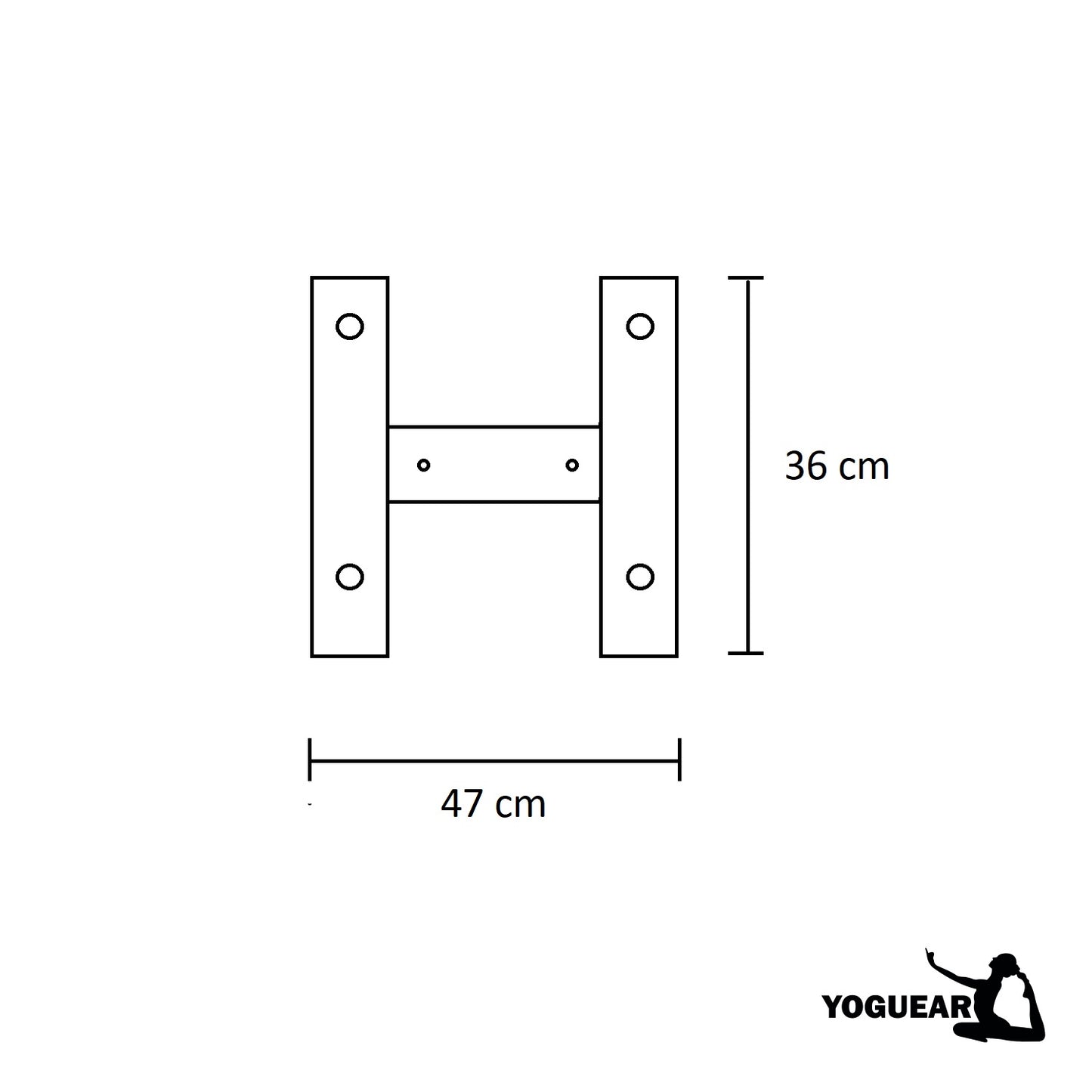 Soporte de Pared Doble para Mats de Yoga - Rack Yoga Mats